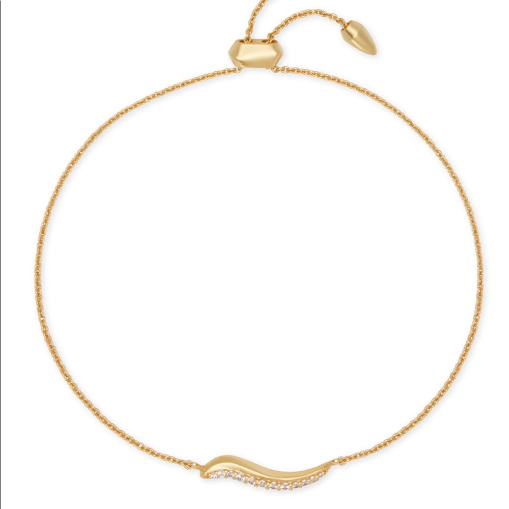 Kendra Scott gold Jemminah adjustable bracelet